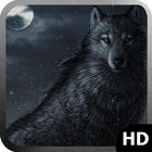 Black Wolf Wallpaper-icoon
