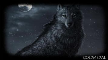 پوستر Black Wolf Wallpaper