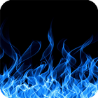 Blue Fire Wallpaper icône