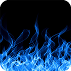 Blue Fire Wallpaper ไอคอน