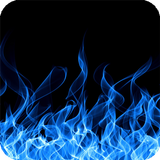 Blue Fire Wallpaper icône