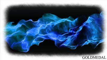 Blue Fire Wallpaper imagem de tela 2