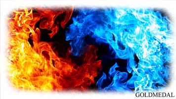 Blue Fire Wallpaper imagem de tela 3