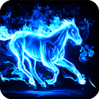 Horse Fire Wallpaper-icoon