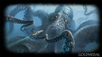 Kraken Monster Wallpaper Affiche
