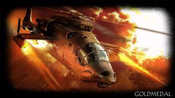 War Helicopter Wallpaper Affiche