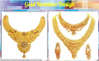 Gold Necklace Design โปสเตอร์