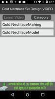 Gold Necklace Set Design VIDEO imagem de tela 2