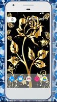 برنامه‌نما Gold Rose Wallpaper عکس از صفحه