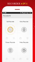 All in 1 Recorder -Call/Voice/Screen/Video পোস্টার