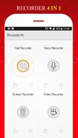 All in 1 Recorder -Call/Voice/Screen/Video پوسٹر