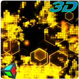 Golden Hex 3D Live Wallpaper