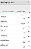 Arabic-English Golden Dictionary(offline) Affiche