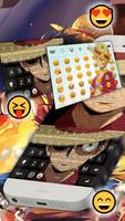 Keyboard Monkey D Luffy Emoji screenshot 1