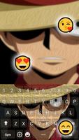 Keyboard Monkey D Luffy Emoji capture d'écran 2
