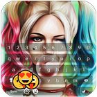Harley Quinn keyboard emoji ícone