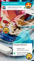 Vegeta Keyboard Theme capture d'écran 1
