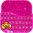Pink Glitter Keyboard Emoji APK