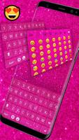 Pink Glitter Keyboard capture d'écran 2