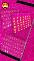 Pink Glitter Keyboard اسکرین شاٹ 2