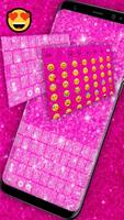 Pink Glitter Keyboard اسکرین شاٹ 3