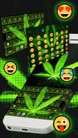 Rasta Weed Keyboard Emoji capture d'écran 1