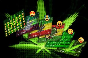 Rasta Weed Keyboard Emoji capture d'écran 2