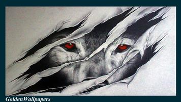 Wolf Eyes Wallpaper اسکرین شاٹ 1