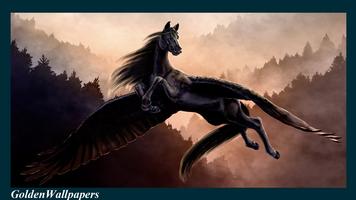 Dark Pegasus Wallpaper-poster