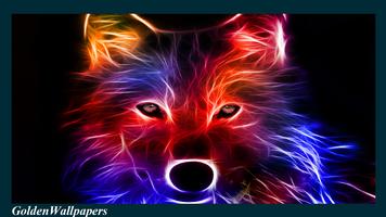 Fire Wolf Wallpaper اسکرین شاٹ 1