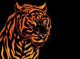 Tiger Live Wallpaper Aninal capture d'écran 1