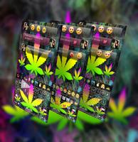 پوستر Rasta Smoke Emoji Keyboard