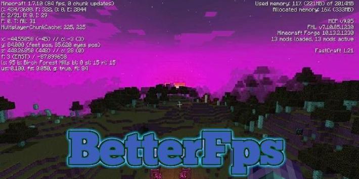 Android 用の Betterfps Mod Minecraft Pe Apk をダウンロード