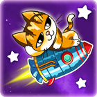 Cute kittens in space ícone
