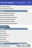 تعلم الالمانية German verbs capture d'écran 2