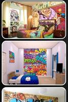 برنامه‌نما Graffiti Bedroom Walls عکس از صفحه