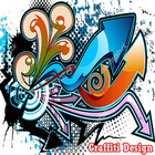 Diseño Graffiti icono