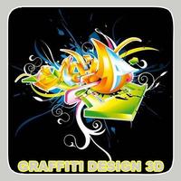 Graffiti Design 3D Affiche