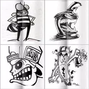 Graffiti Drawings in Pencil