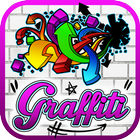 Teks grafiti: gambar grafiti ikon
