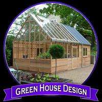 Grünes Haus Design Plakat