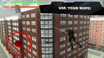 Green Rope Hero in City capture d'écran 1