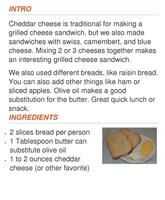 برنامه‌نما Grilled Cheese Sandwich عکس از صفحه