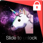 Emoji Unicornio Heart PIN Lock 圖標