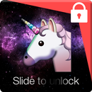 Emoji Unicornio Heart PIN Lock aplikacja