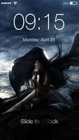 Gothic Vampire Girl Screen Lock poster