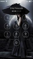 Gothic Vampire Girl Screen Lock 스크린샷 1