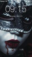 Gothic Vampire Girl PIN Lock постер