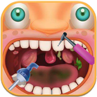 Monster dentist and doctor icon