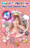 Kawaii Photo Editor Deco Cute Stickers Filters 😻 poster